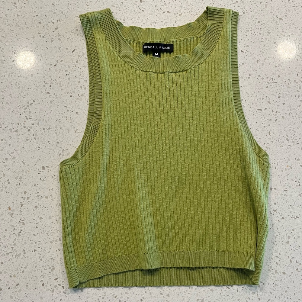 Green Kendall and Kylie Tank